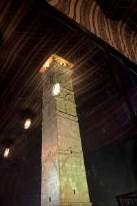 Alep, la le minaret de la grande mosquée vue du restaurant